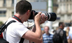 Fotograf mit Kamera