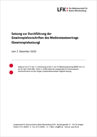 Gewinnspielsatzung Cover