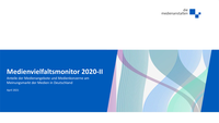 Medienvielfaltsmonitor  2020-II Cover