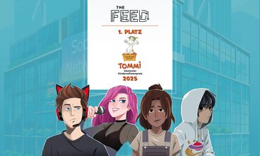THE FEED gewinnt TOMMI 2025 – Grafik