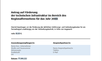 Antrag Fernsehförderung Cover