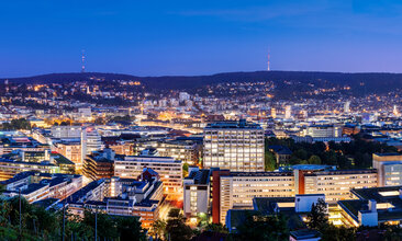 Bild eines Ausblicks über die Stadt Stuttgart