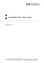 Cover „Social-Media-Verbot“ – Worum geht’s?