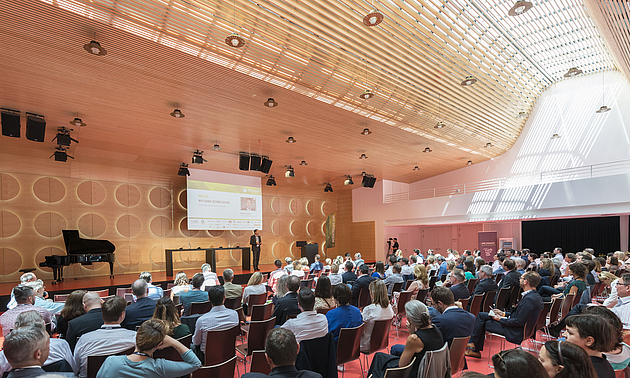 Saalfoto, aufgenommen beim LFK-Jahresempfang / Media Tasting 2018