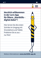 Flyer "Starthilfe: digital dabei" Cover