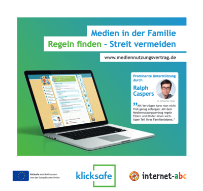 Internet-ABC Flyer: Regeln finden - Streit vermeiden (Mediennutzungsvertrag)