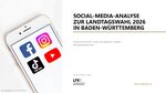 Titelfolie der Studie zur Social-Media-Analyse der Landtagswahl 2026.