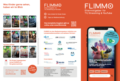 Flyer: FLIMMO Elternratgeber für TV, Streaming & YouTube