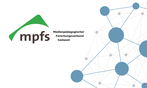 Grafik mit Netzwerk-Darstellung und Logo mpfs