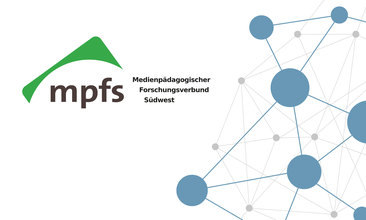Grafik mit Netzwerk-Darstellung und Logo mpfs